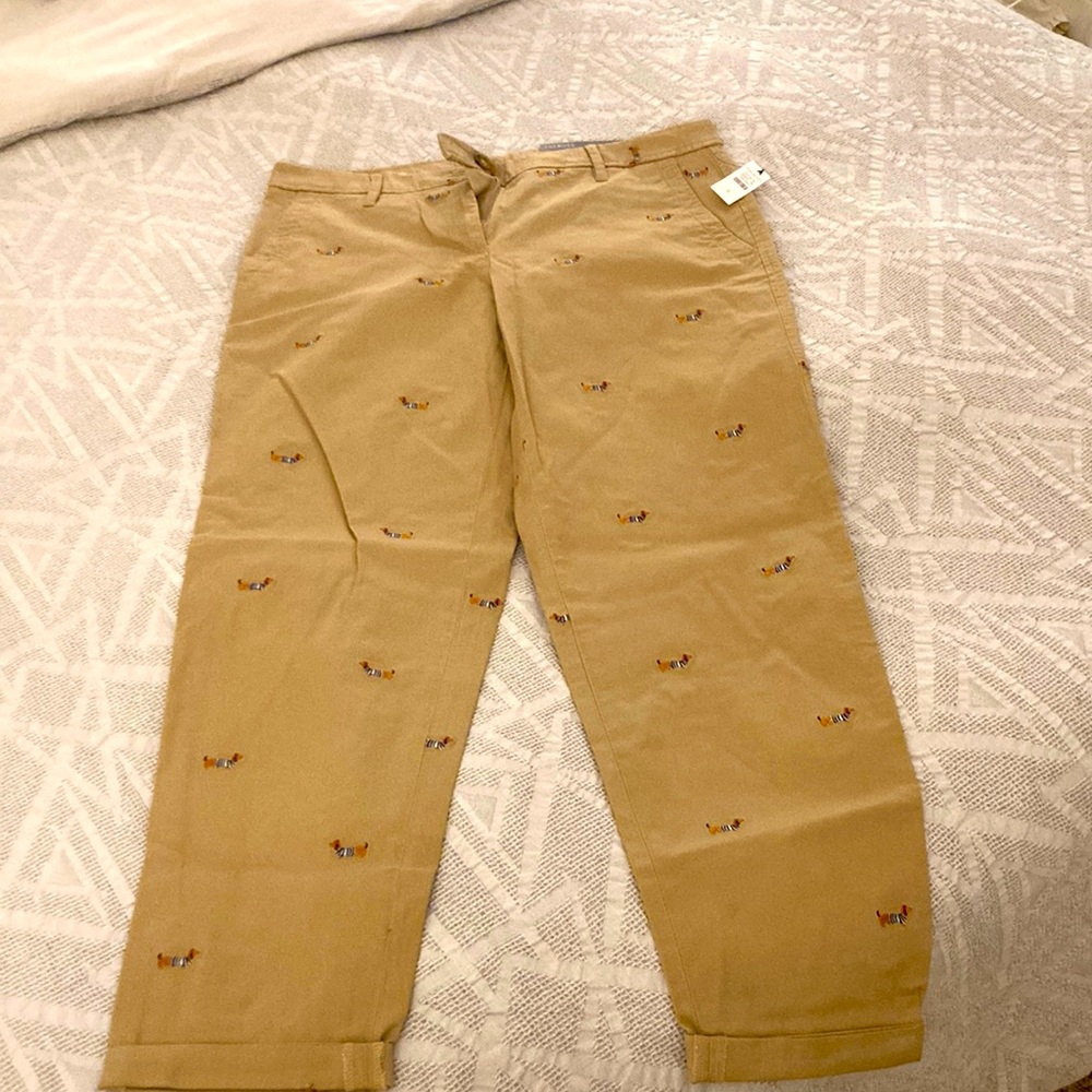 Brand new with adorable Dachshund embroidery.
